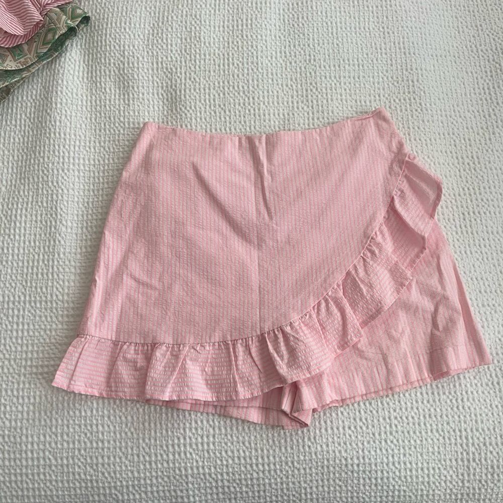 Pink Ruffle Women's Skort